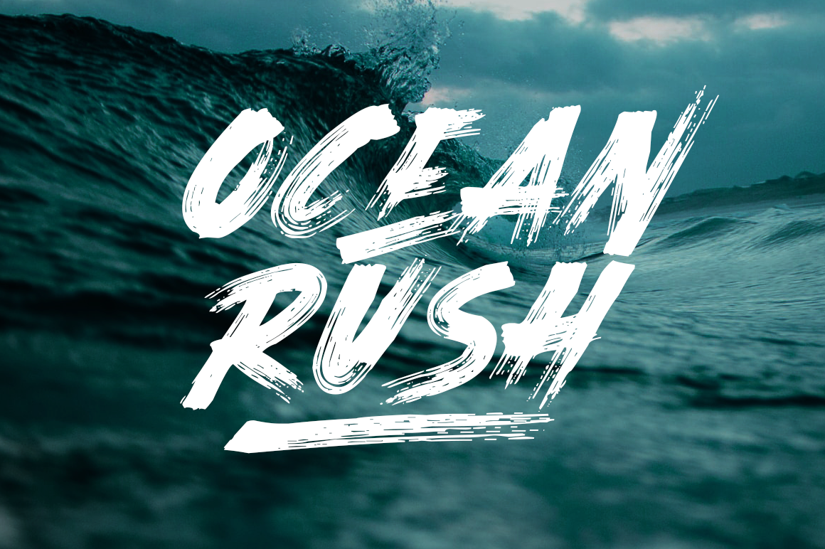 Ocean Rush DEMO font